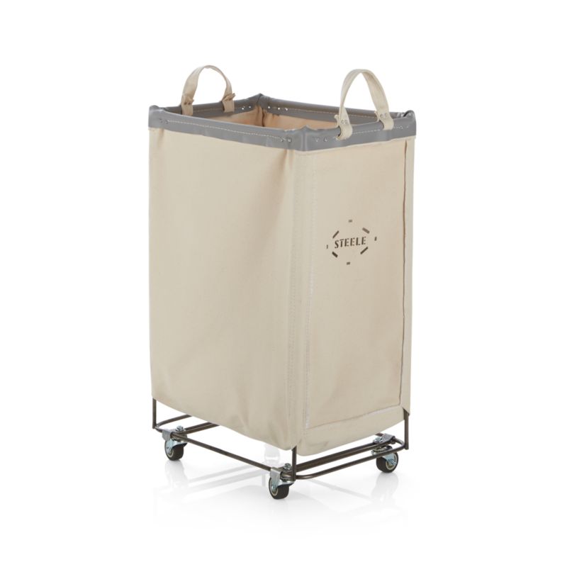 Steele ® Canvas 2.5-Bushel Vertical Rolling Laundry Hamper - image 6 of 8