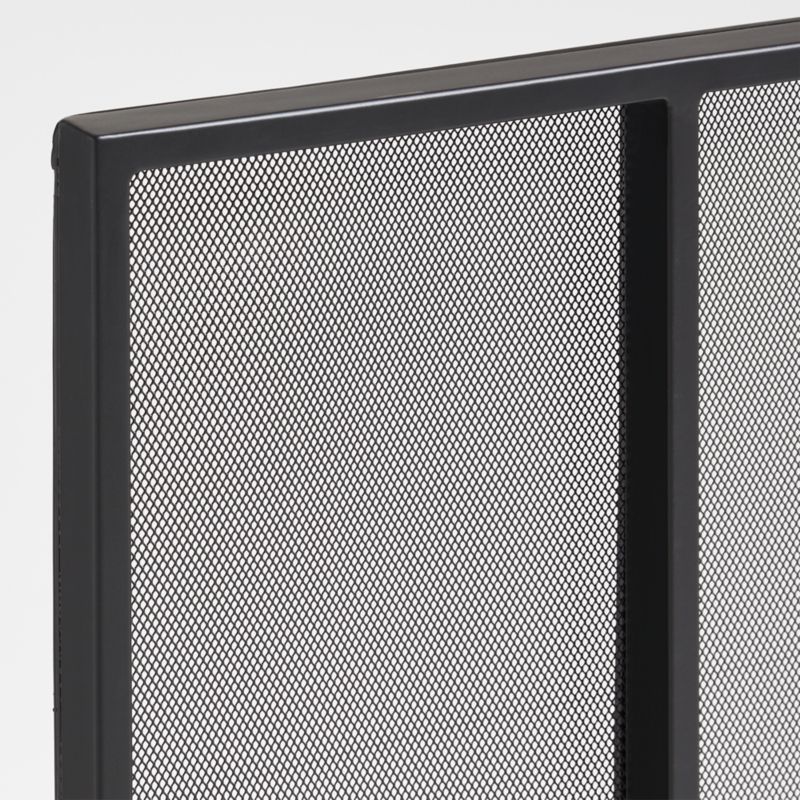 Black Vertical Fireplace Screen - image 2 of 3