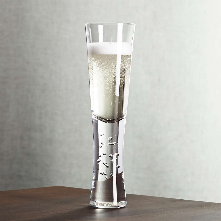 Verve Modern Champagne Glass Flute + Reviews | Crate & Barrel