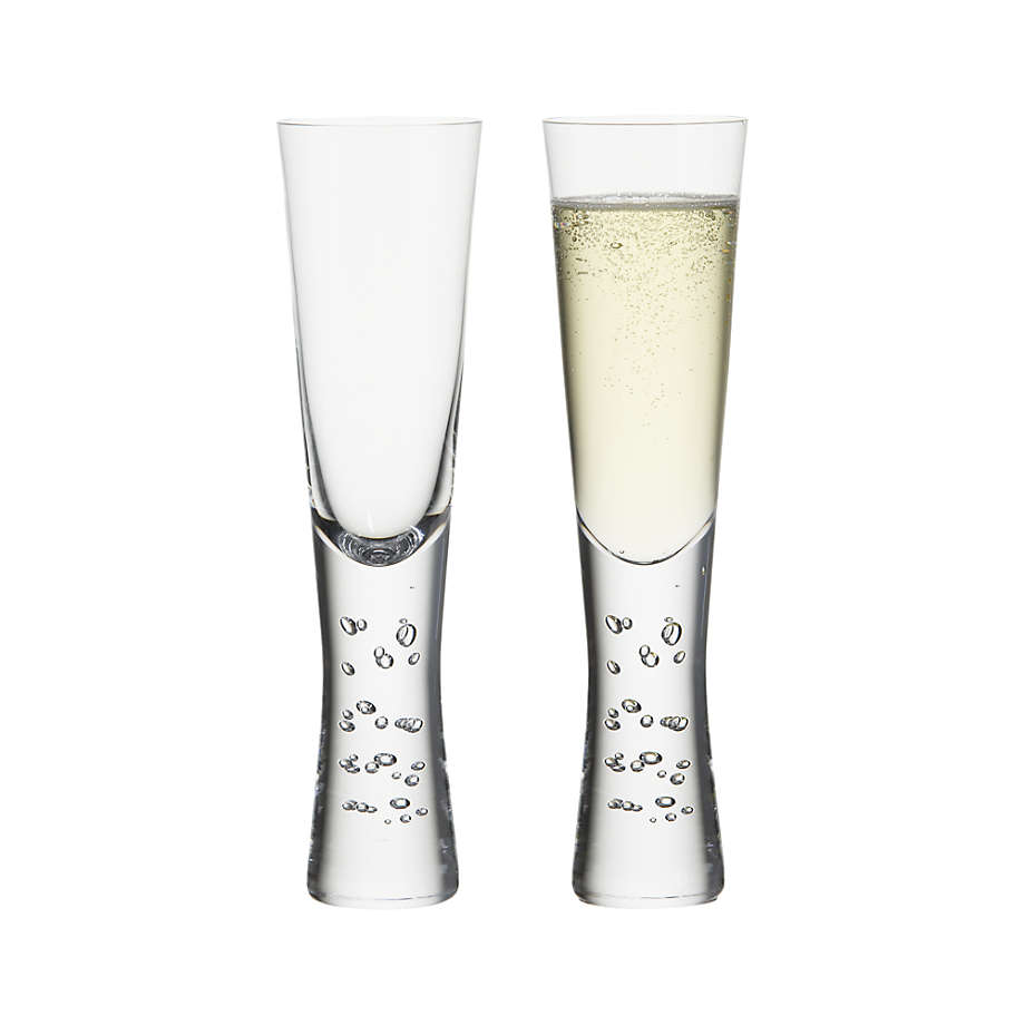 Aspen Champagne Glass Flute + Reviews | Crate & Barrel