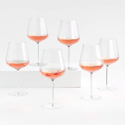 Square Cut Crystal Brandy Glasses Set of 6