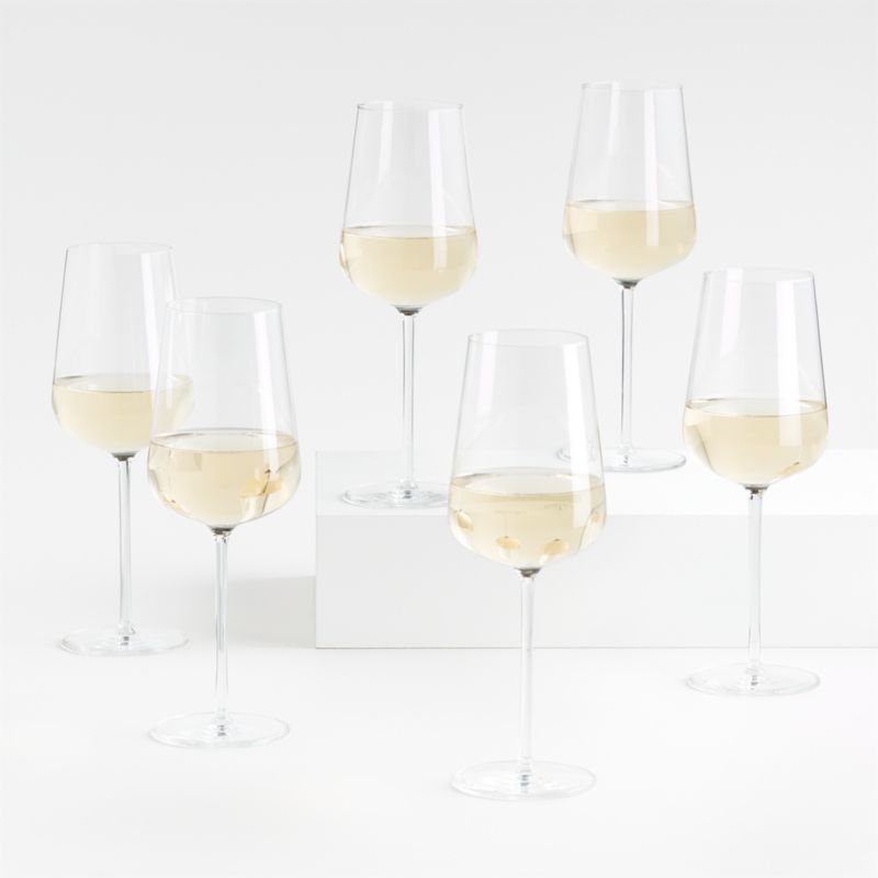 Vervino White Wine Glasses, Set of 6 + Reviews | Crate & Barrel