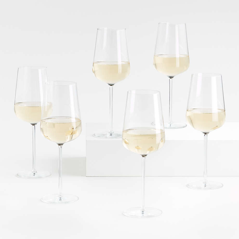 Vervino White Wine Glasses, Set of 6 + Reviews | Crate & Barrel