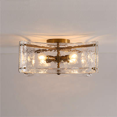 Vespera Glass Flush Mount Light 14.7"