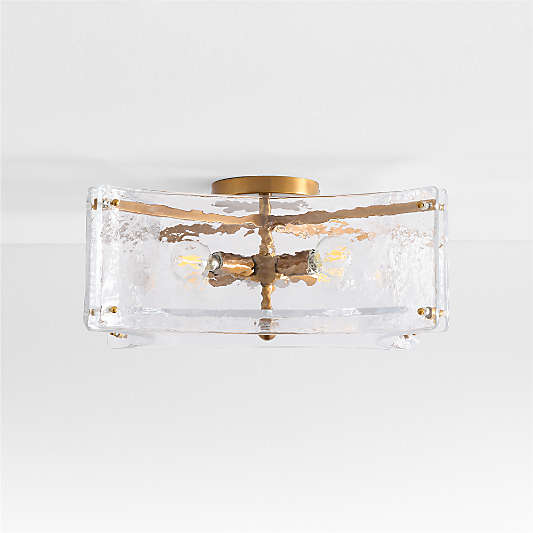 Vespera Glass Flush Mount Light 14.7"