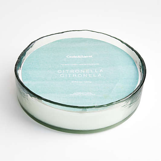 Vetro 8-Wick Green Glass Citronella Candle