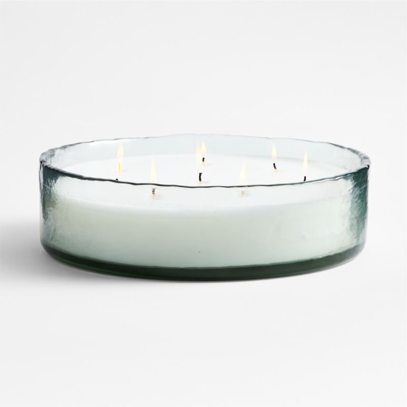 Vetro 8-Wick Green Glass Citronella Candle