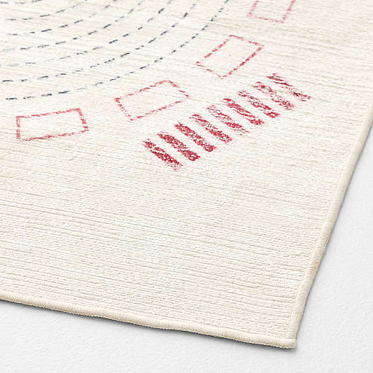 Victory Laps Washable Kids Area Rug