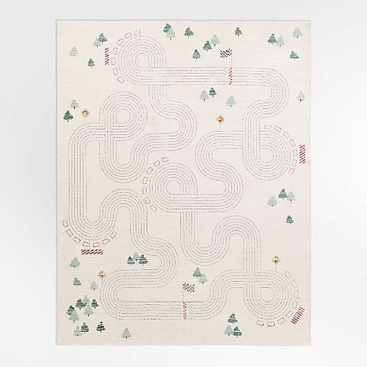 Victory Laps Washable Kids Area Rug