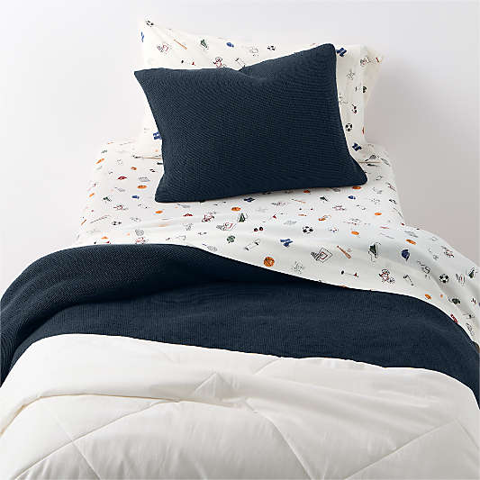 Comfy Tee Victory Vibes 100% Organic Cotton Kids Queen Sheet Set