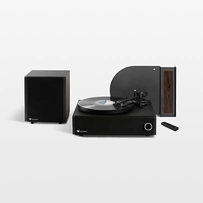 virtuel idiom fugtighed Victrola Premiere V1 Soundbar Home Stereo System with Record Player +  Reviews | Crate & Barrel
