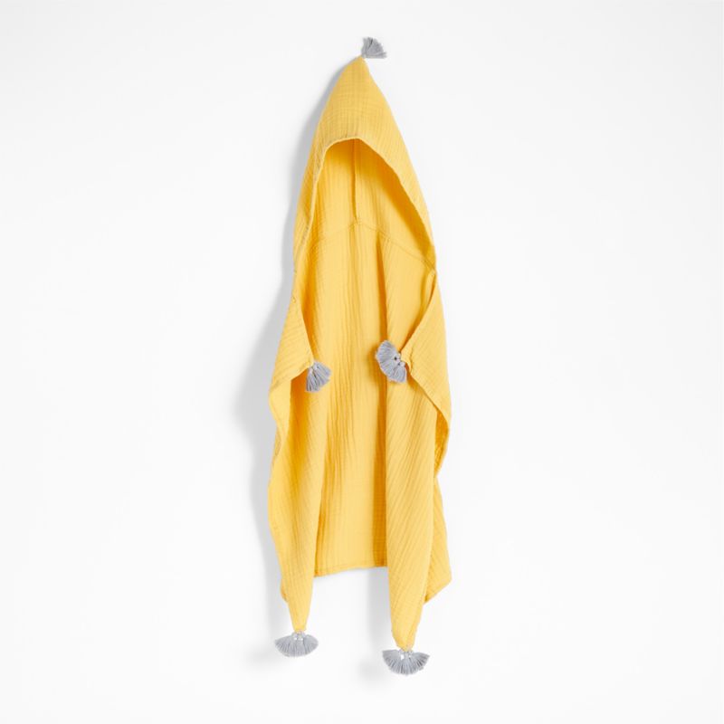 Vidhi Organic Yellow Hooded Baby Towel by John Robshaw Crate & Kids