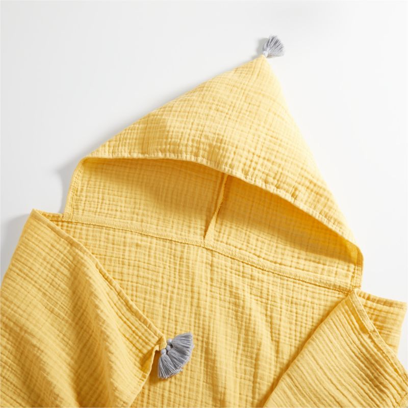 Vidhi Organic Yellow Hooded Kids Towel by John Robshaw