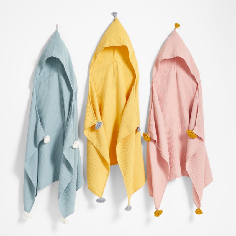 Vidhi Organic Yellow Hooded Kids Towel by John Robshaw