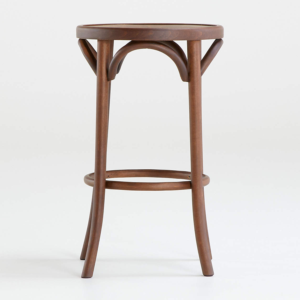 Vienna Walnut Backless Counter Stool + Reviews Crate & Barrel Canada