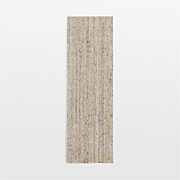 Vienne Performance Wool Handwoven Beige Runner Rug 2'10"x9'
