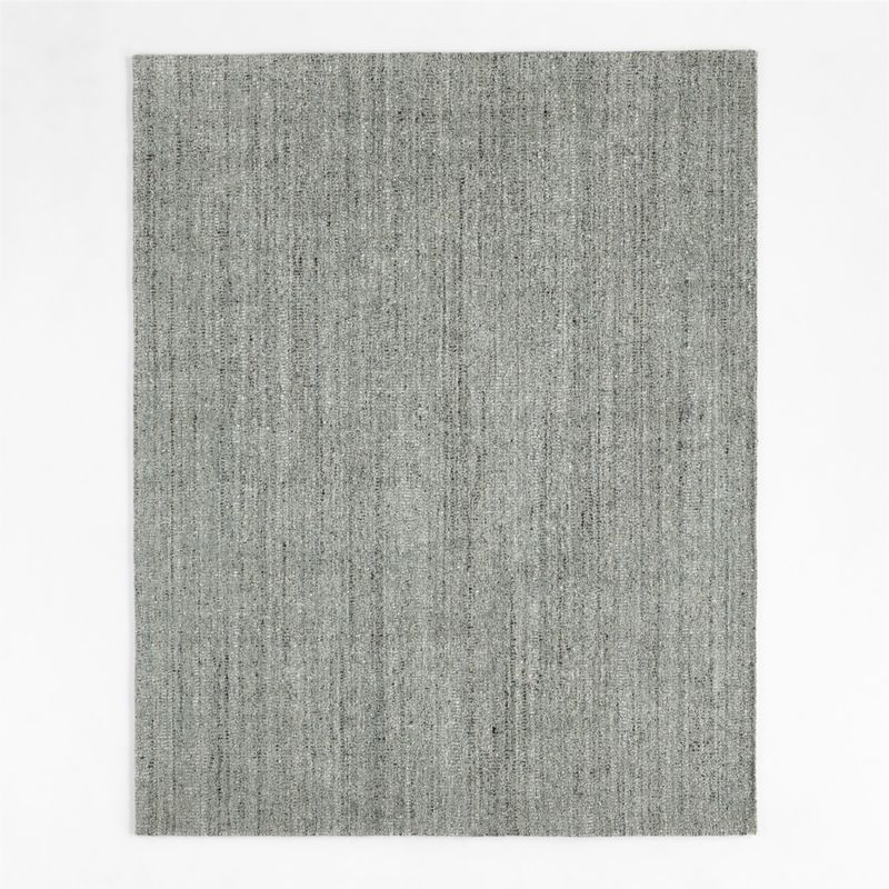 Vienne Wool Striped Light Blue Area Rug