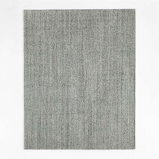 Vienne Wool Striped Light Blue Area Rug