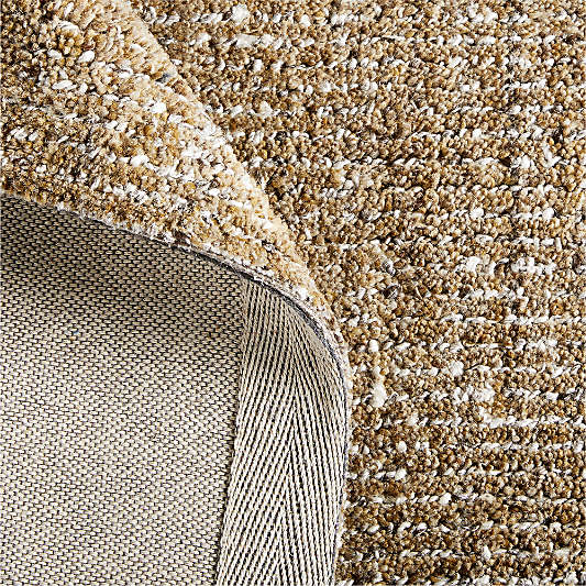 Vienne Performance Wool Handwoven Ocher Yellow Area Rug 10'x14'