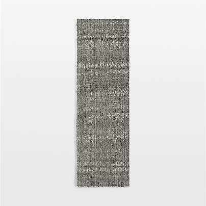 Vienne Performance Wool Striped Sage Green Runner Rug 2'10"x9'