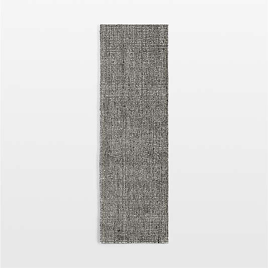 Vienne Performance Wool Striped Sage Green Runner Rug 2'10"x9'