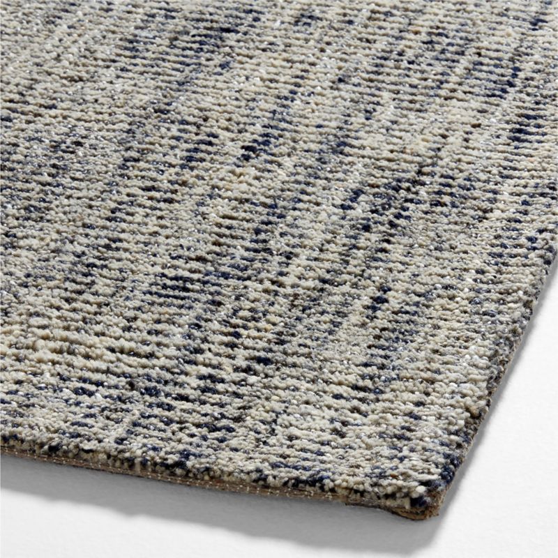 Vienne Wool Striped White and Blue Rug Swatch 12"x18" - image 5 of 4