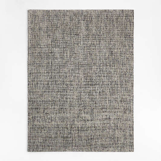 Vienne Wool Performance White and Blue Hand-Knotted Area Rug