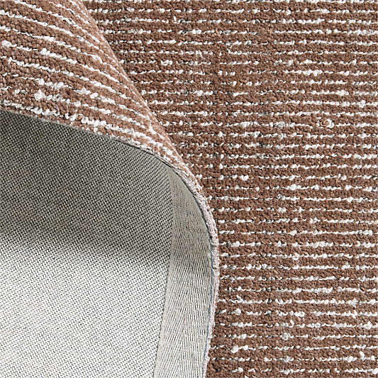 Vienne Wool Blend Handwoven Rust Area Rug