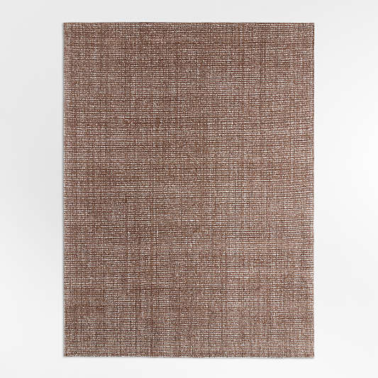 Vienne Wool Blend Handwoven Rust Area Rug