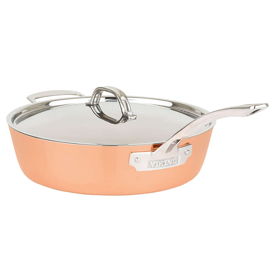 Viking 3-Ply Black and Copper Fry Pan - 12 in.