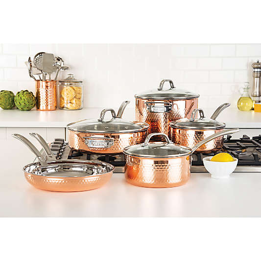 Viking ® Copper Hammered 10-Piece Cookware Set