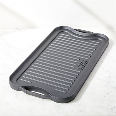 View Viking Cast Iron 20" Reversible Grill/Griddle Pan Pre-Seasoned details