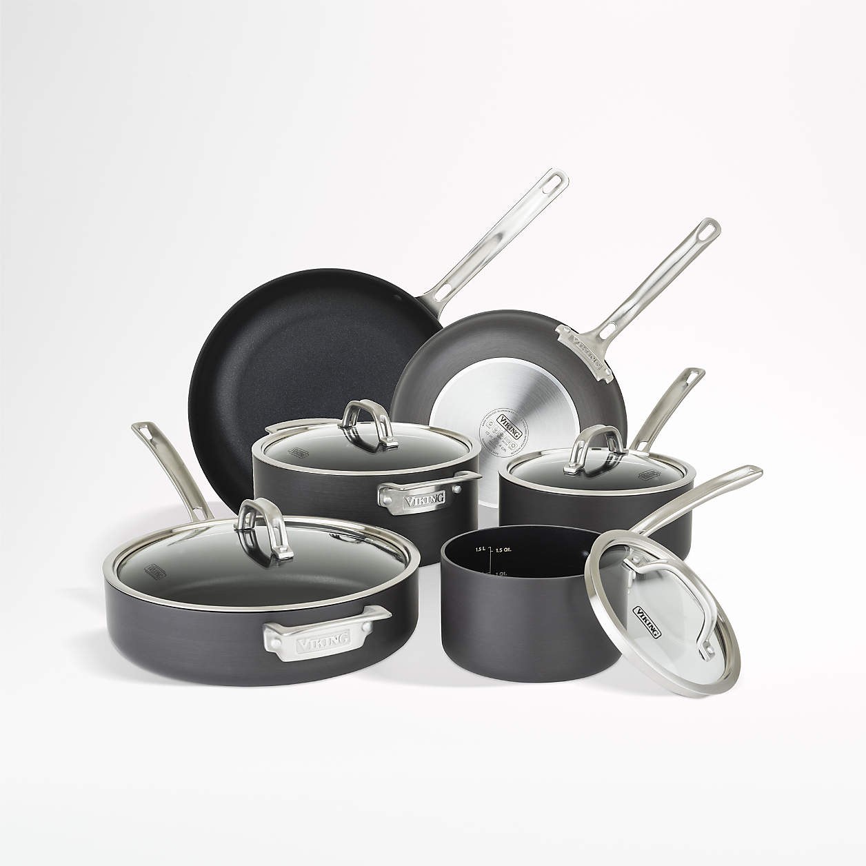 Viking HardAnodized NonStick 10Piece Cookware Set + Reviews Crate
