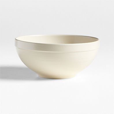 View Villa Natural Stoneware Meal Bowl with Matte Glaze details