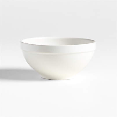 Villa White Stoneware Cereal Bowl