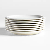Villa White Stoneware Dinner Plates, Set of 8 + Reviews | Crate & Barrel