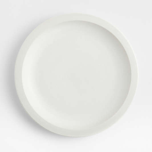 Villa White Stoneware Dinner Plates, Set of 8