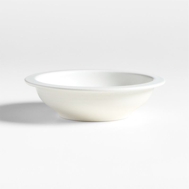 Villa White Stoneware Low Bowl - image 0 of 4