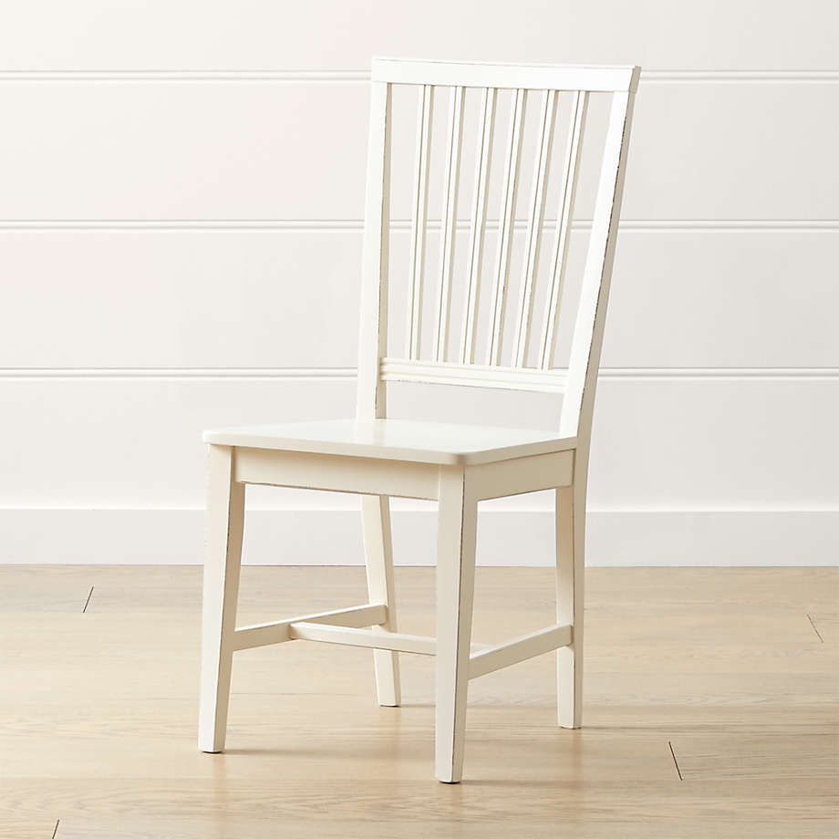 Crate Barrel Village Dama Wood Dining Chair The Shops at Willow Bend