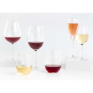 Crate and Barrel, Hip Large Red Wine Glass, Set of 4 - Zola