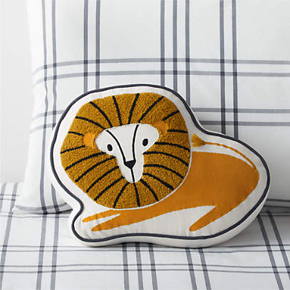 Kids Retro Lion Throw Pillow Reviews Crate Kids