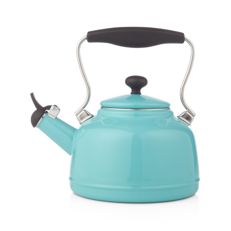 Chantal ® Vintage Aqua Steel Enamel Tea Kettle - image 3 of 4