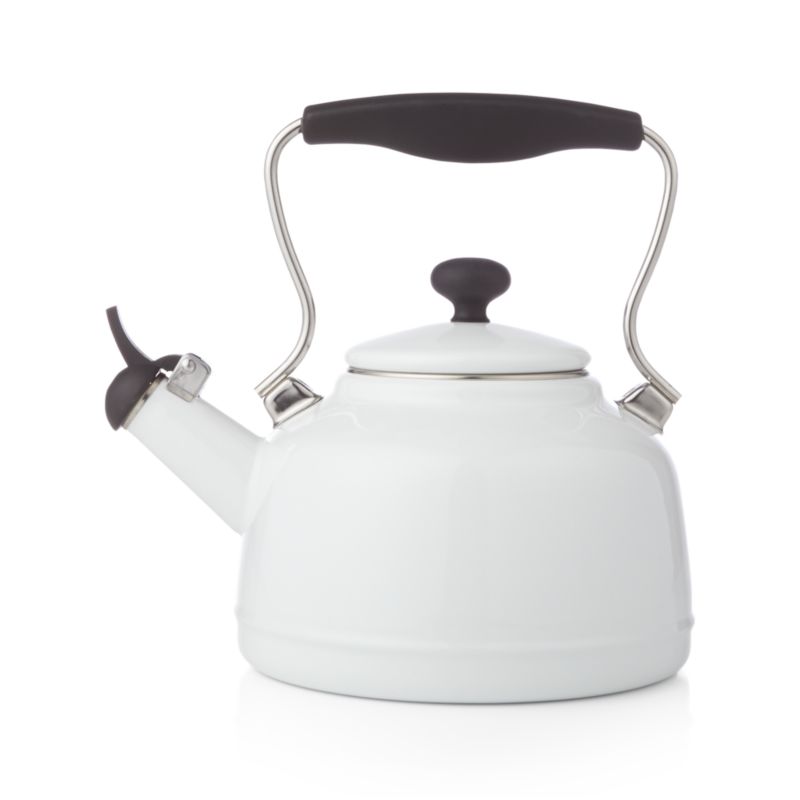 Chantal ®  Vintage White Steel Enamel Tea Kettle - image 2 of 3