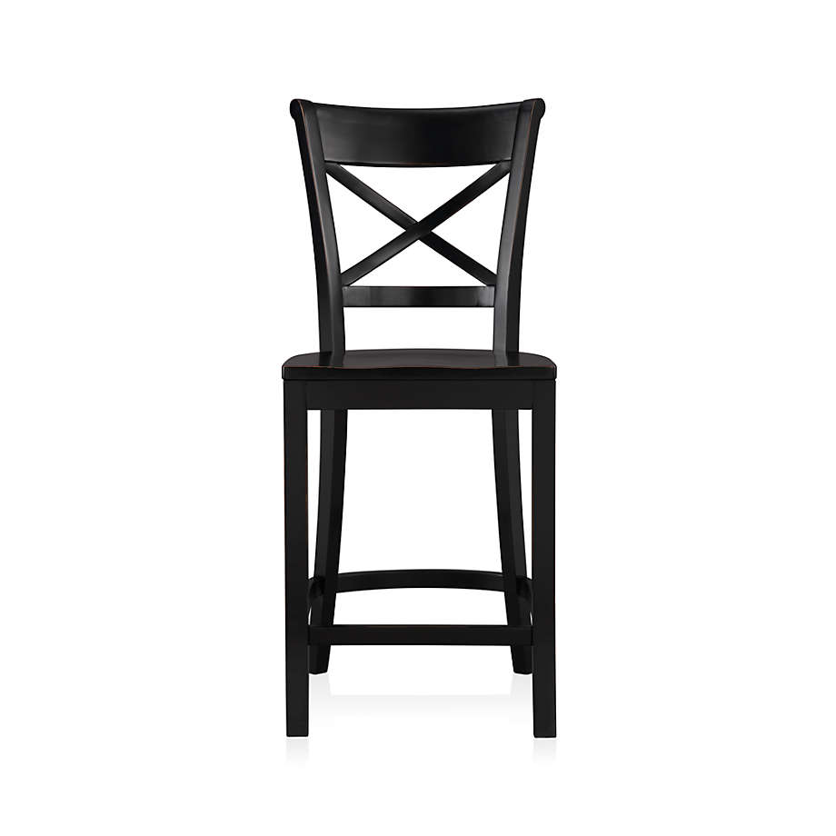 Crate&Barrel Vintner Black Chair Cushion