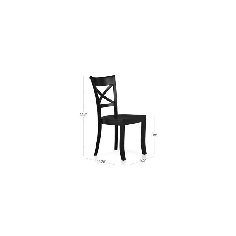 Vintner Black Wood Dining Chair