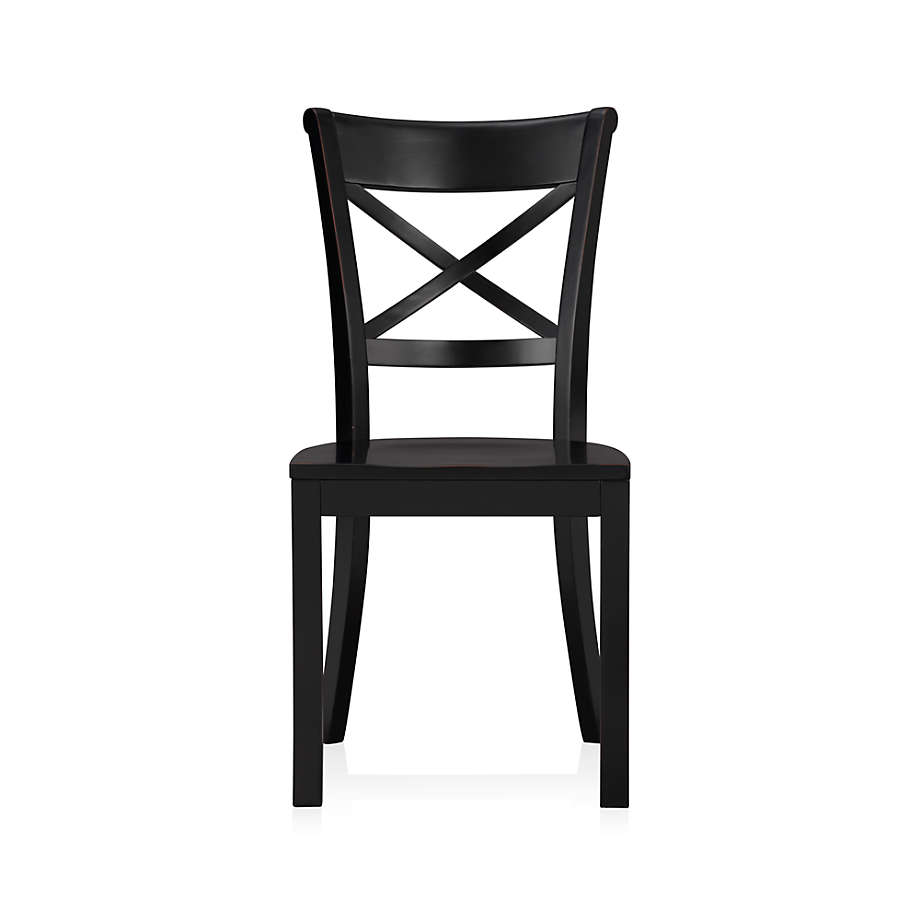 Crate and barrel wood deals dining chairs