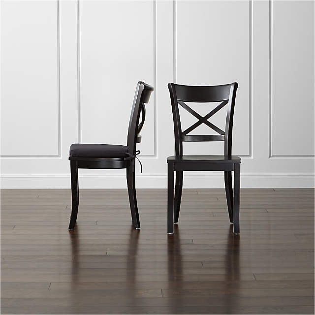 Black cushion dining online chairs