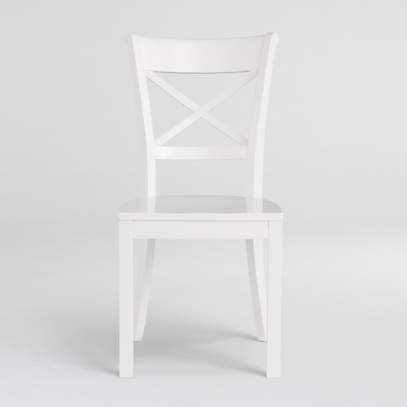 Vintner White Wood Dining Chair And, How To Cushion Dining Chairs