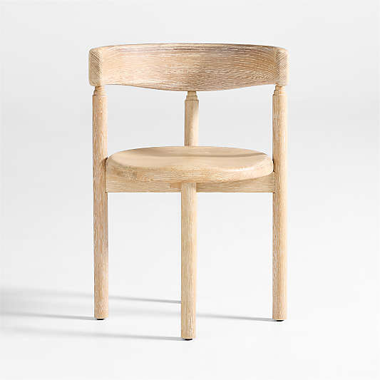 Virage Oak Wood Curved Dining Chair