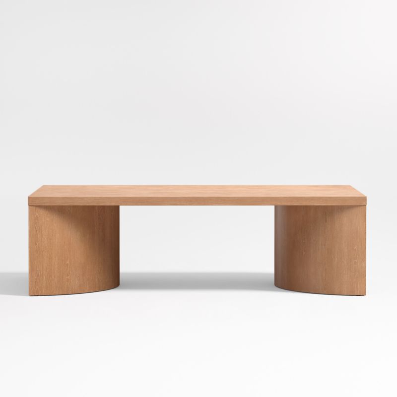 Virage Light Brown Oak Wood 54" Rectangular Coffee Table - image 5 of 9